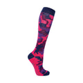 Himbeere-Marineblau - Side - HyFASHION - Socken für Kinder (3er-Pack)