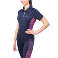 Marineblau-Feige - Front - Hy - "Synergy Elevate" Poloshirt für Damen