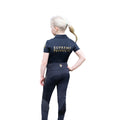 Schwarz-Gold - Back - Supreme Products - "Active Show Rider" Poloshirt für Kinder