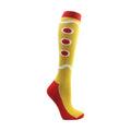 Rot-Weiß-Gold - Back - HyFASHION - Socken für Damen - weihnachtliches Design(3er-Pack)
