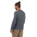 Marineblau meliert - Side - Craghoppers Herren T-Shirt NosiLife Bayame II langärmlig
