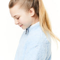 Blau - Pack Shot - Craghoppers - "Angda" Fleece-Oberteil, mit halbem Reißverschluss für Mädchen