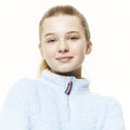 Blau - Close up - Craghoppers - "Angda" Fleece-Oberteil, mit halbem Reißverschluss für Mädchen