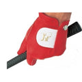 Rot - Front - Carta Sport - Rechtshänder Golf-Handschuh, Leder