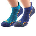 Blau - Side - 1000 Mile - Liner Socken für Herren (2er-Pack)