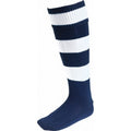 Marineblau-Weiß - Front - Euro - Socken für Kinder