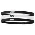 Schwarz-Weiß - Front - Nike - "2.0" Stirnband Elastisch (3er-Pack)
