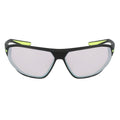 Schwarz-Volt Farbe - Front - Nike - Herren-Damen Unisex Sonnenbrille "Aero Swift"