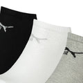 Grau-Schwarz-Weiß - Back - Puma - Sneaker-Socken für Herren-Damen Unisex (3er-Pack)