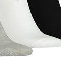 Grau-Schwarz-Weiß - Side - Puma - Sneaker-Socken für Herren-Damen Unisex (3er-Pack)