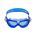 Blau-Weiß - Front - Aquasphere - "Seal 2" Getönt Schwimmbrille für Kinder