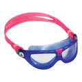 Blau-Pink - Front - Aquasphere - "Seal 2" Transparent Schwimmbrille für Kinder