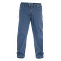 Blau - Front - Duke London Herren Kingsize Bailey Jeans elastischer Bund