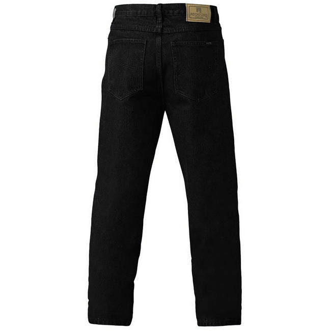Steinfarben - Back - Duke Herren Rockford Komfort Fit Jeans