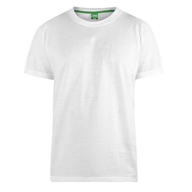 Weiß - Front - Duke Herren T-Shirt Flyers-1 mit Rundhalsausschnitt