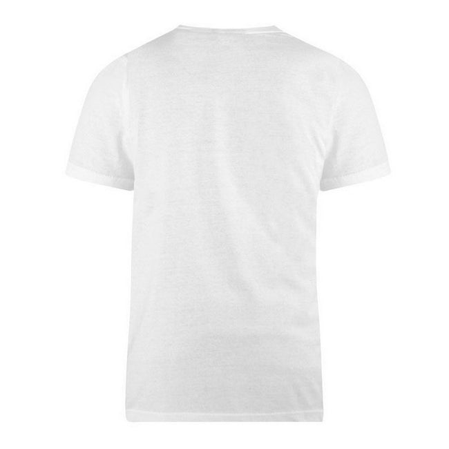 Weiß - Back - Duke Herren T-Shirt Flyers-1 mit Rundhalsausschnitt