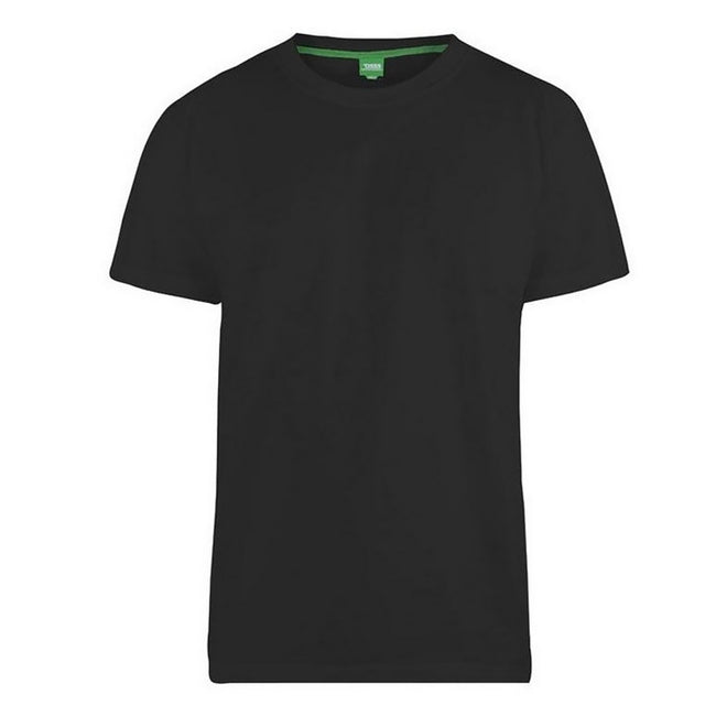 Schwarz - Front - Duke Herren T-Shirt Flyers-1 mit Rundhalsausschnitt