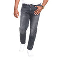 Grau Stonewash - Side - Duke Herren Stretch-Jeans Benson, Tapered Fit, King Size
