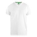 Grau-Weiß - Side - Duke Herren T-Shirt Fenton D555, Kingsize, Rundhalsausschnitt, 2er-Packung
