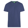 Schwarz-Marineblau - Side - Duke Herren T-Shirt Fenton D555, Kingsize, Rundhalsausschnitt, 2er-Packung