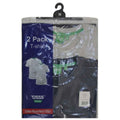 Marineblau-Grau - Lifestyle - Duke Herren T-Shirt Fenton D555, Rundhalsausschnitt, 2er-Packung