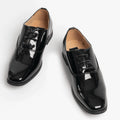 Schwarz glänzend - Side - Goor Jungen Oxford-Schuhe - Schnürschuhe, Glanzleder