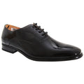 Schwarz glänzend - Front - Goor Herren Oxford-Schuhe - Schnürschuhe - Lack Schuhe