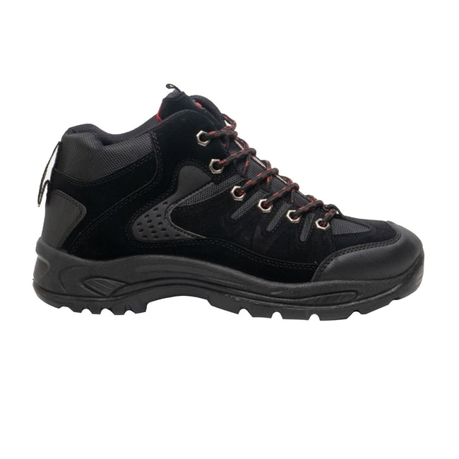 Schwarz - Front - Dek Herren Ontario Trekking-Schuhe - Wanderschuhe - Wanderstiefel