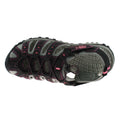 Schwarz-Pink - Side - PDQ Damen Sport Sandalen mit Toggel und Klettverschluss