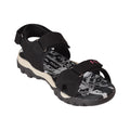 Schwarz - Back - PDQ Damen Sport Sandale - Trekkingsandale mit Klettverschluss
