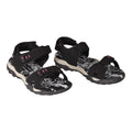 Schwarz - Side - PDQ Damen Sport Sandale - Trekkingsandale mit Klettverschluss