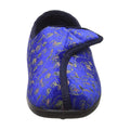 Marineblau - Front - Zedzzz Janice Damen Hausschuhe mit Klettverschluss, Blumenmuster