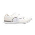 Weiß-Grau - Back - Dek Drive Herren Gras-Bowl-Schuhe mit Klettverschluss, im Sneaker-Stil