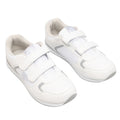 Weiß-Grau - Side - Dek Drive Herren Gras-Bowl-Schuhe mit Klettverschluss, im Sneaker-Stil