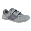 Grau - Front - Dek Drive Herren Gras-Bowl-Schuhe mit Klettverschluss, im Sneaker-Stil