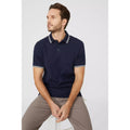 Marineblau - Lifestyle - Maine - Poloshirt Mit kontrastfarbenen Streifen für Herren