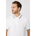 Weiß - Side - Maine - Poloshirt Mit kontrastfarbenen Streifen für Herren