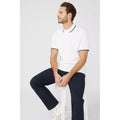 Weiß - Lifestyle - Maine - Poloshirt Mit kontrastfarbenen Streifen für Herren