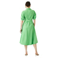 Grün - Back - Maine - Hemdblusenkleid Midi für Damen