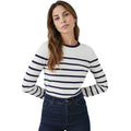 Marineblau-Weiß - Front - Principles - Pullover für Damen