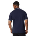 Weiß-Marineblau - Back - Maine - Poloshirt für Herren (2er-Pack)