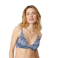 Marineblau - Front - Mantaray - Bikini Oberteil Front mit Knoten für Damen