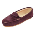 Pflaume - Side - Eastern Counties Leather Damenmoccasins aus Wildleder