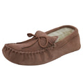 Kamelfarben - Front - Eastern Counties Leather Unisex Moccasins mit weicher Sohle.