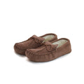 Kamelfarben - Back - Eastern Counties Leather Unisex Moccasins mit weicher Sohle.