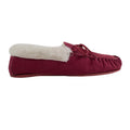 Purpurrot - Back - Eastern Counties Leather Damenmoccasins mit harter Sohle