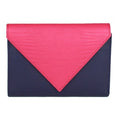 Violett-Pink - Front - Eastern Counties Leather Damen Geldbeutel Belle im Briefumschlag-Design