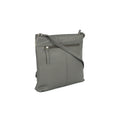 Grau-Weiß - Back - Eastern Counties Leather - Damen Handtasche "Aimee", Farbstreifen