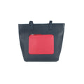 Marineblau-Pink - Front - Eastern Counties Leather Damen Umhängetasche Polly mit kontrastierender Außentasche