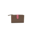 Blaugrün-Rosenrot - Pack Shot - Eastern Counties Leather - "Keira" Brieftasche für Damen